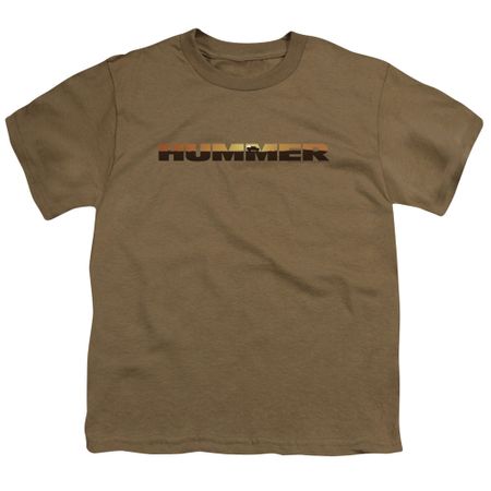 Hummer Kids Shirt Sunset Logo Safari Green T-Shirt