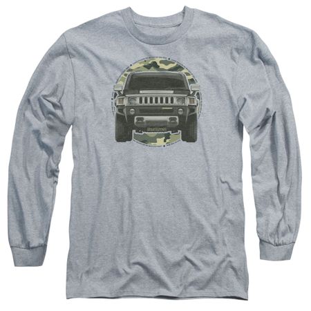 Hummer Long Sleeve Shirt Lead Or Follow Athletic Heather Tee T-Shirt