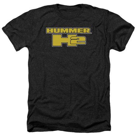 Hummer Shirt H2 Block Logo Heather Black T-Shirt