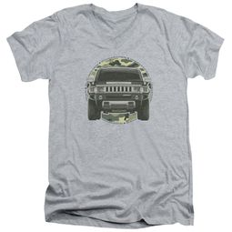Hummer Slim Fit V-Neck Shirt Lead Or Follow Athletic Heather T-Shirt