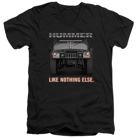 Hummer Slim Fit V-Neck Shirt Like Nothing Else Black T-Shirt