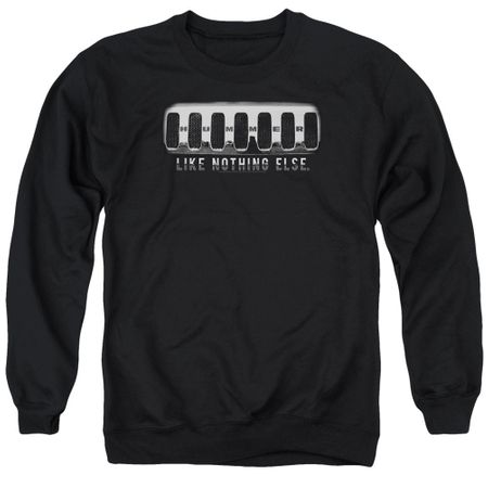 Hummer Sweatshirt Grill Adult Black Sweat Shirt