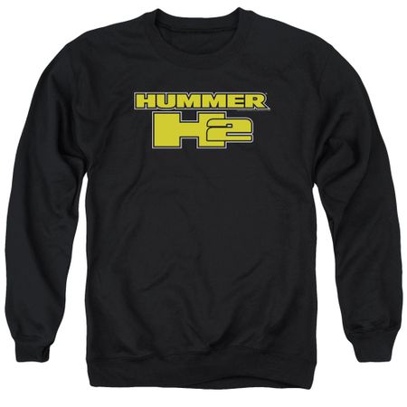 Hummer Sweatshirt H2 Block Logo Adult Black Sweat Shirt