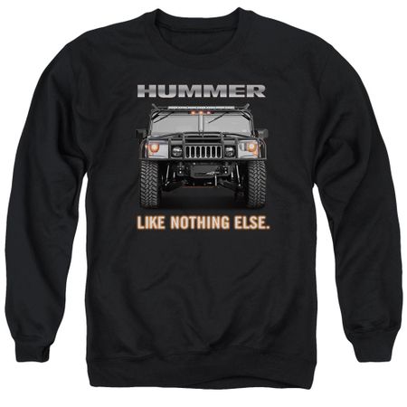 Hummer Sweatshirt Like Nothing Else Adult Black Sweat Shirt