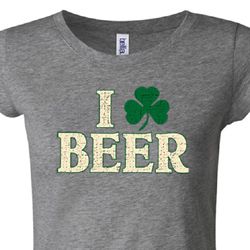 I Love Beer Ladies Shirts