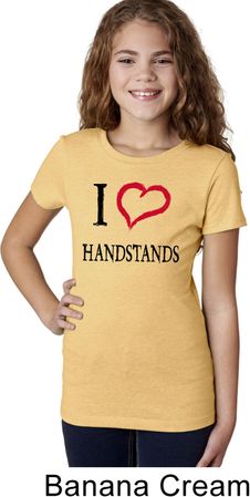 I Love Handstands Girls Shirt
