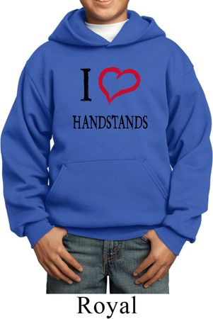 I Love Handstands Kids Hoody