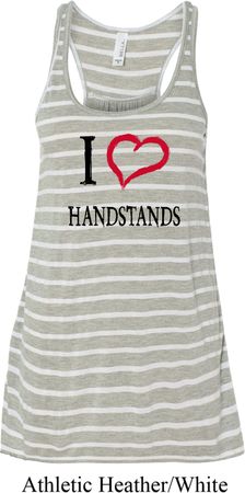 I Love Handstands Ladies Flowy Racerback Tanktop