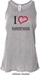 I Love Handstands Ladies Flowy Racerback Tanktop