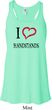 I Love Handstands Ladies Flowy Racerback Tanktop