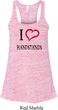 I Love Handstands Ladies Flowy Racerback Tanktop
