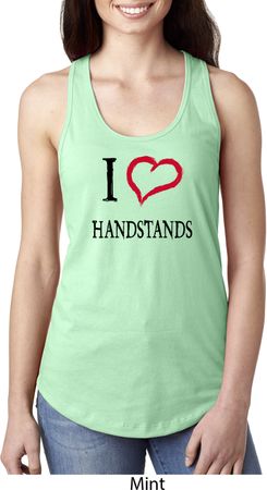 I Love Handstands Ladies Ideal Tank Top