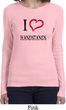 I Love Handstands Ladies Long Sleeve Shirt