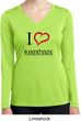 I Love Handstands Ladies Moisture Wicking Long Sleeve Shirt
