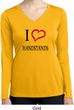 I Love Handstands Ladies Moisture Wicking Long Sleeve Shirt