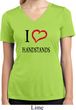 I Love Handstands Ladies Moisture Wicking V-neck Shirt