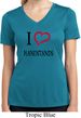 I Love Handstands Ladies Moisture Wicking V-neck Shirt