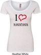 I Love Handstands Ladies Scoop Neck Shirt