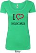 I Love Handstands Ladies Scoop Neck Shirt