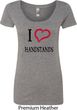 I Love Handstands Ladies Scoop Neck Shirt
