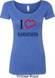 I Love Handstands Ladies Scoop Neck Shirt