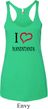 I Love Handstands Ladies Tri Blend Racerback Tank Top