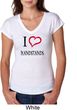 I Love Handstands Ladies Tri Blend V-Neck Shirt