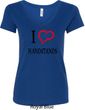 I Love Handstands Ladies V-Neck Shirt