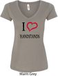 I Love Handstands Ladies V-Neck Shirt