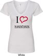 I Love Handstands Ladies V-Neck Shirt