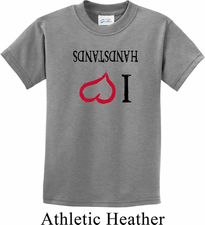 I Love Handstands Upside Down Kids Shirt