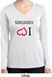 I Love Handstands Upside Down Ladies Dry Wicking Long Sleeve Shirt