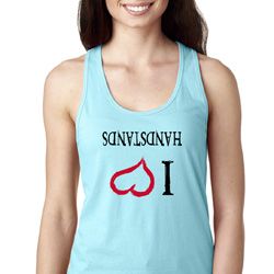I Love Handstands Upside Down Ladies Ideal Tank Top