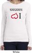 I Love Handstands Upside Down Ladies Long Sleeve Shirt