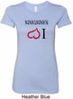 I Love Handstands Upside Down Ladies Longer Length Shirt