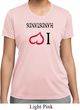 I Love Handstands Upside Down Ladies Moisture Wicking Shirt