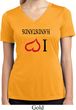 I Love Handstands Upside Down Ladies Moisture Wicking V-neck Shirt