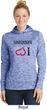 I Love Handstands Upside Down Ladies Royal Moisture Wicking Hoodie