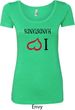 I Love Handstands Upside Down Ladies Scoop Neck Shirt