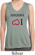 I Love Handstands Upside Down Ladies Sleeveless Moisture Wicking Shirt