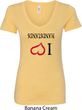 I Love Handstands Upside Down Ladies V-Neck Shirt