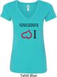 I Love Handstands Upside Down Ladies V-Neck Shirt