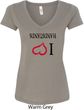I Love Handstands Upside Down Ladies V-Neck Shirt