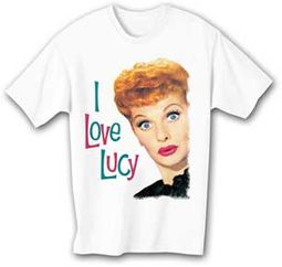 I Love Lucy T-shirt - Retro Lucy Adult White Tee