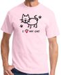 I Love My Cat Adult Tshirt