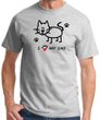 I Love My Cat Adult Tshirt