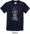 I Love My Dog Kids Shirt
