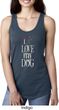 I Love My Dog Ladies Ideal Tank Top