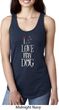 I Love My Dog Ladies Ideal Tank Top