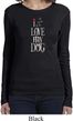I Love My Dog Ladies Long Sleeve Shirt